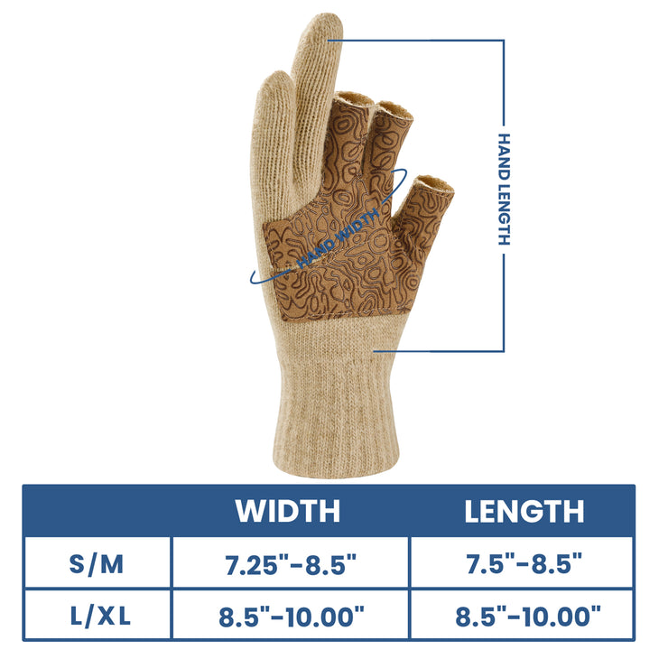Palmyth Free Cut Fishing Gloves Cut to Fit for Men and Women Gloves Cold  Weather