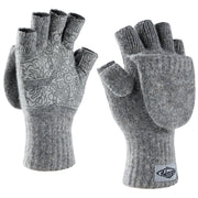 Wool Gloves Fingerless - Magnet Flip Mittens