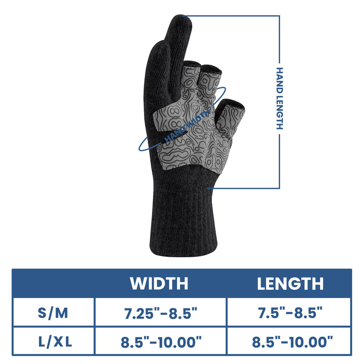 3 Cuts Fingers Wool Gloves – Palmyth Fishing