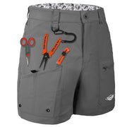 6.5" Quick-Drying Shorts with 9 pockets-Charcoal/Sailfish