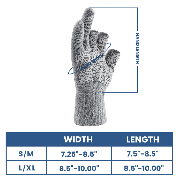 3 Cuts Fingers Wool Gloves – Palmyth Fishing